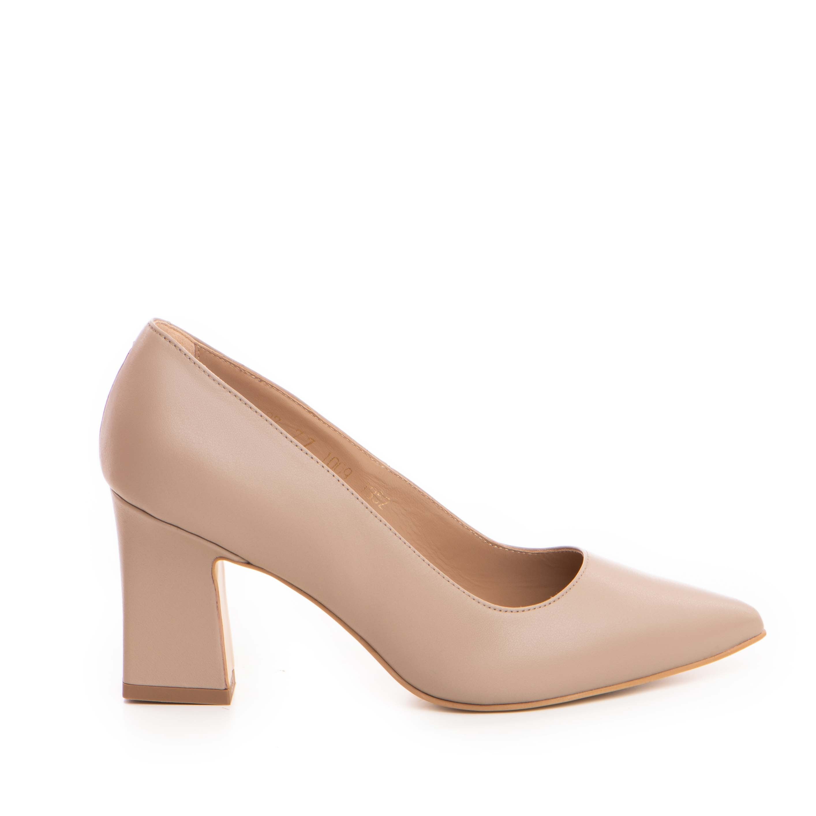 Pantofi dama Guban model 1352-6 nappa taupe