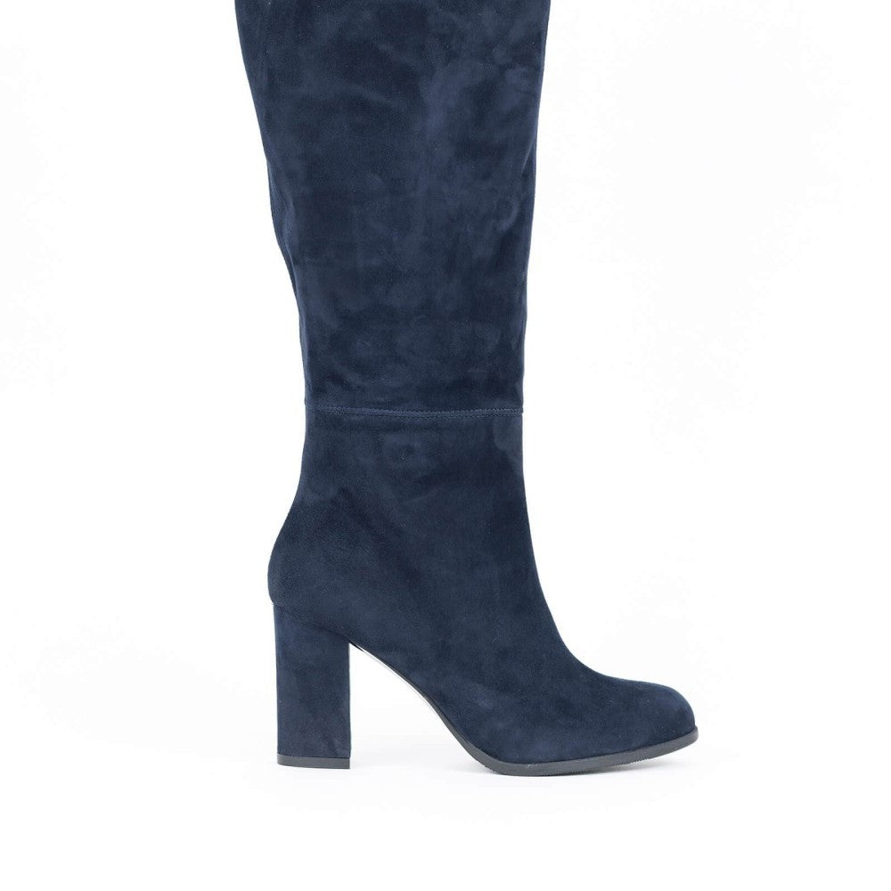 Cizme dama Guban 1502-6 velur velur bleumarin