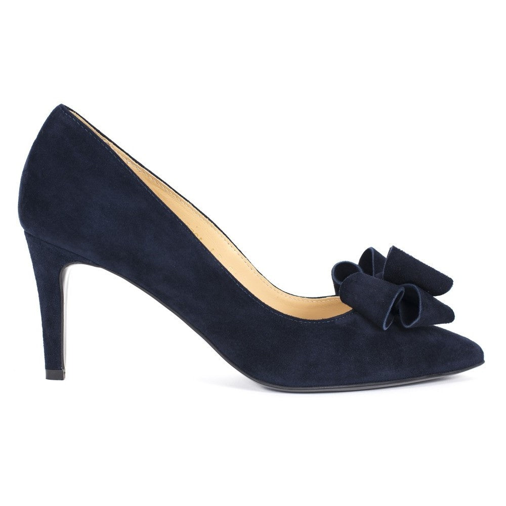 Pantofi dama Guban 1258 piele velur bleumarin
