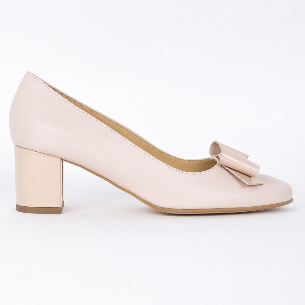 Pantofi dama Guban 3486 piele nappa roz/ lac roz