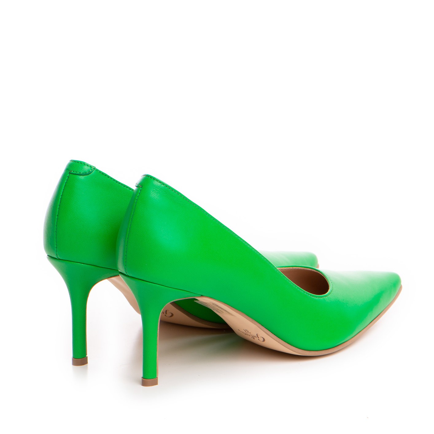 Pantofi dama Guban model 1466 piele nappa verde