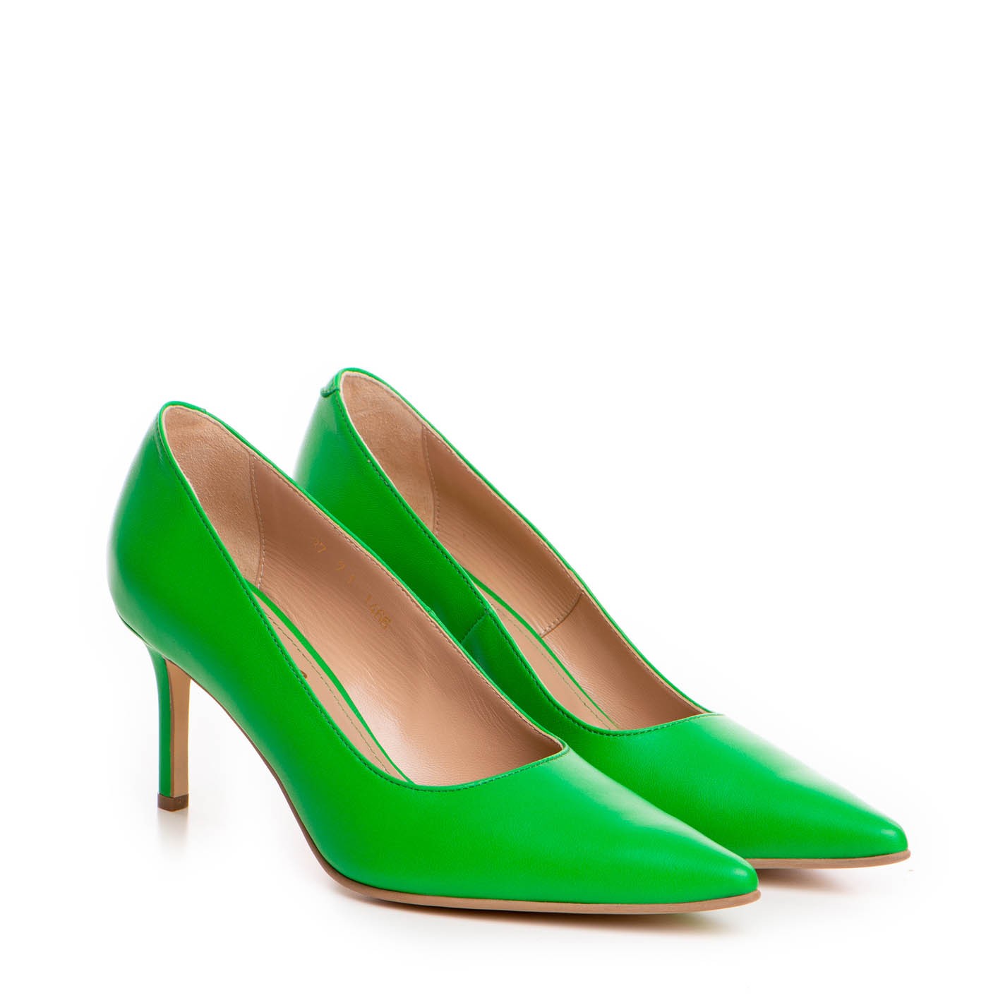 Pantofi dama Guban model 1466 piele nappa verde