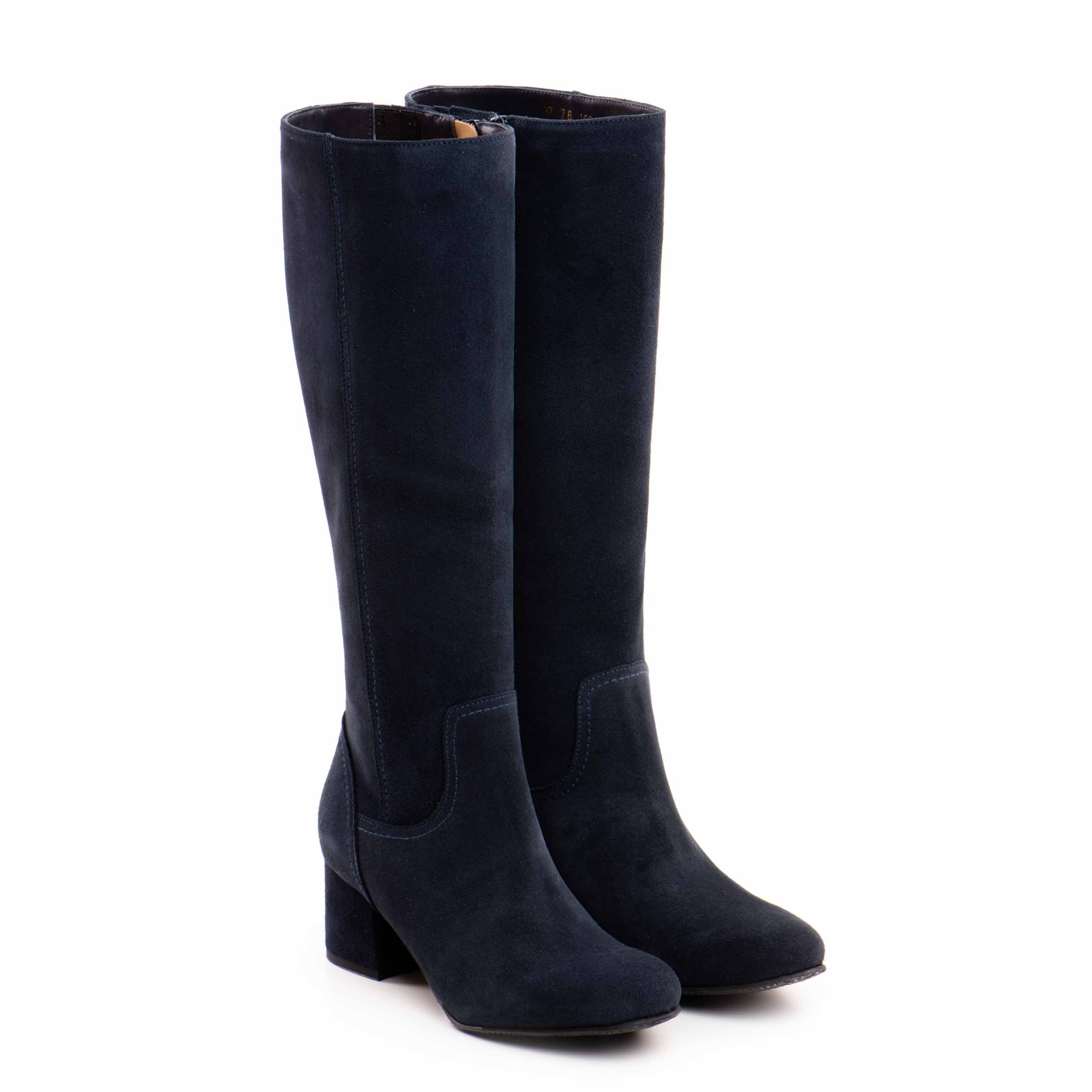 Cizme dama Guban model 3573 velur bleumarin