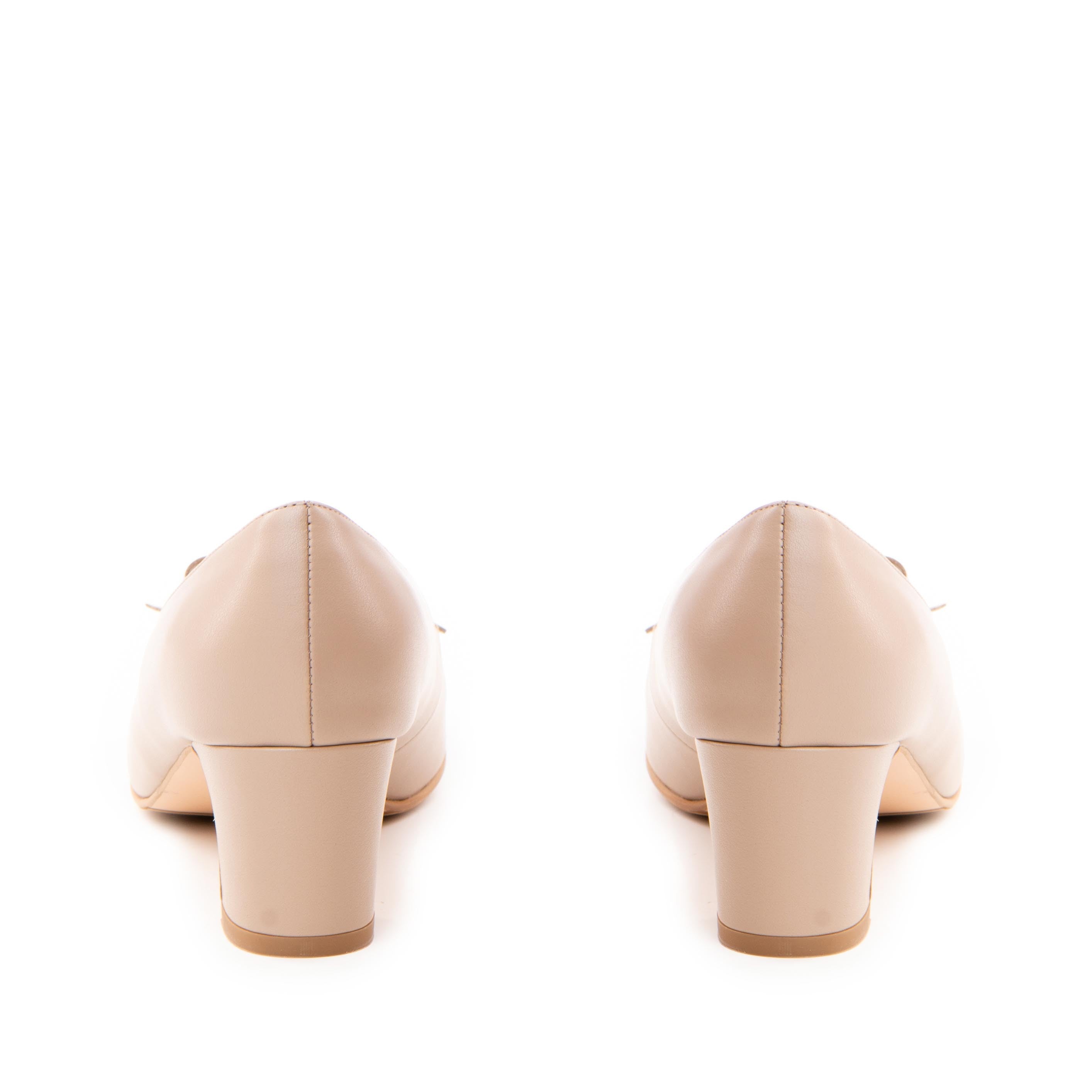 Pantofi dama Guban model 3641 piele nappa taupe