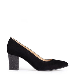 Pantofi dama Guban model 4292 piele velur negru- nappa K25 negru
