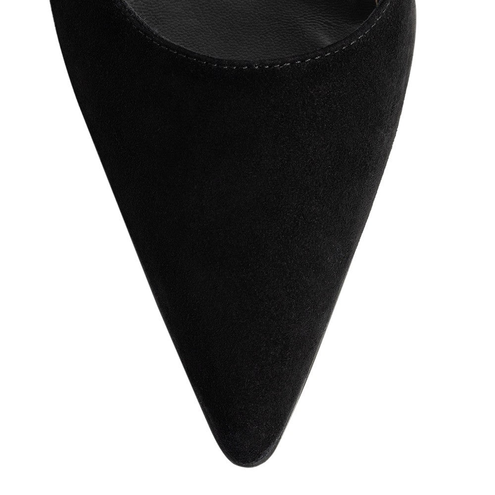 Pantofi dama Guban model 1531 piele velur negru