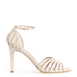 Sandale dama Guban model 1539 nappa crem perlat