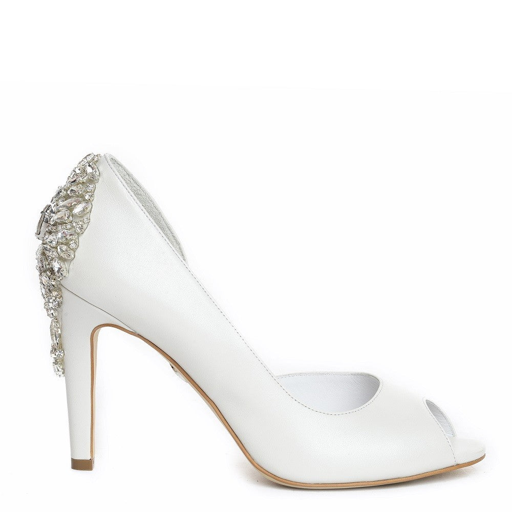 Pantofi mirese Guban 1316 nappa crem perlat