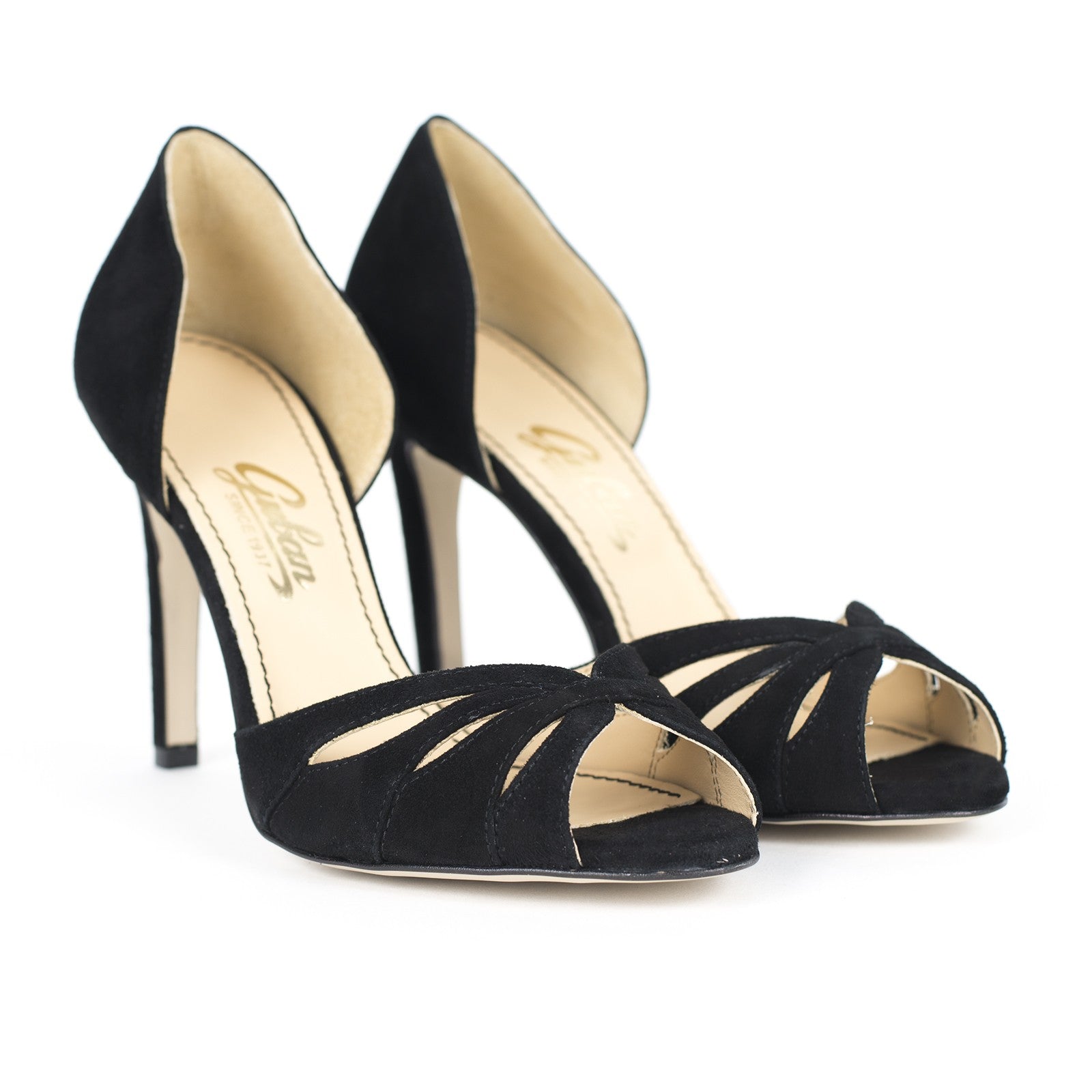 Pantofi dama Guban 1586-6 piele velur negru