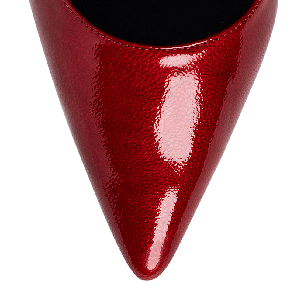 Pantofi dama Guban model 1250 piele naplac rosu