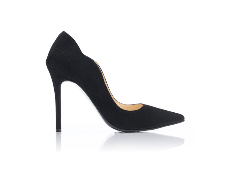 Pantofi 1250 Velur Negru