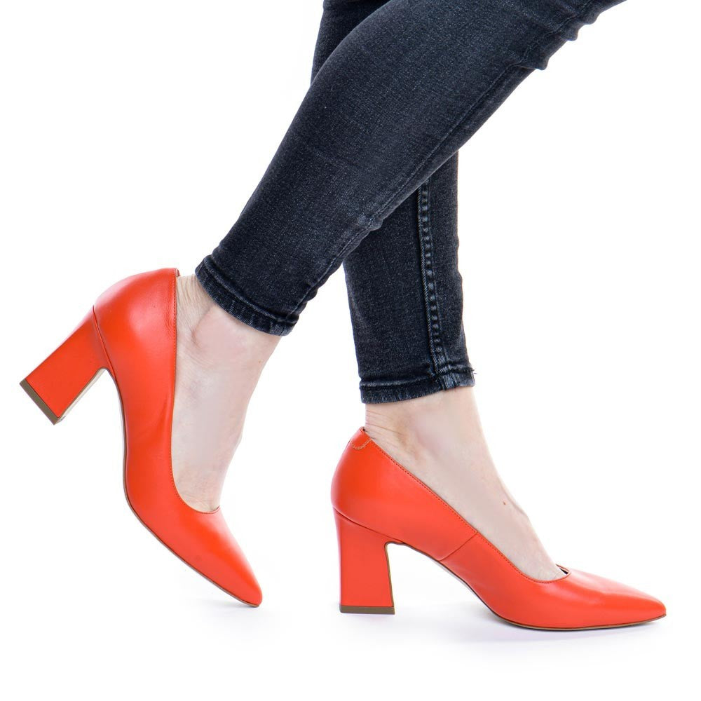 Pantofi de dama Guban 1352 nappa corai