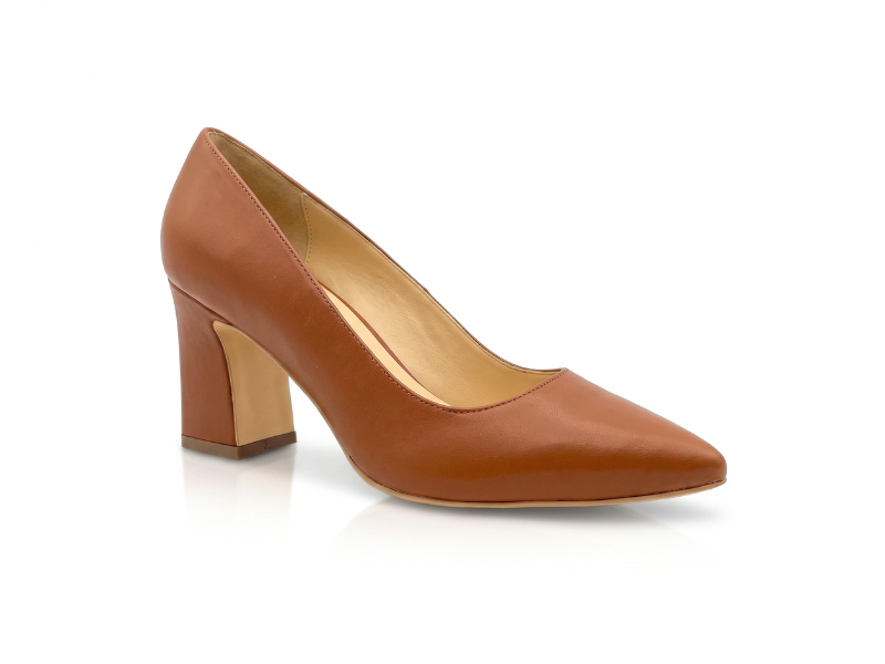 Pantofi 1352 Nappa Castaniu