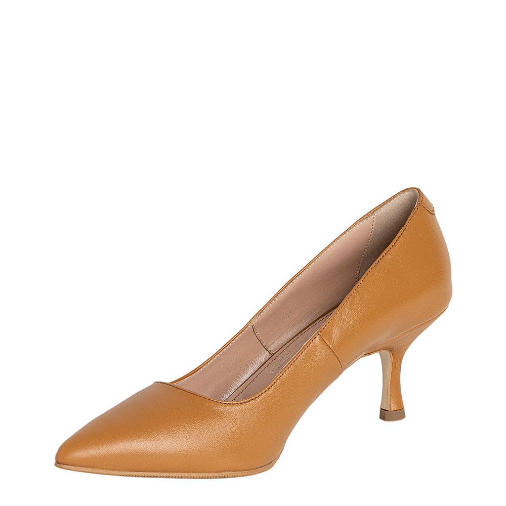 Pantofi dama Guban model 1414 nappa coniac