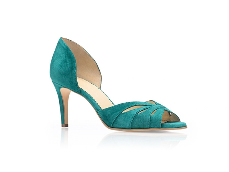 Pantofi 1486 Velur Verde Smarald