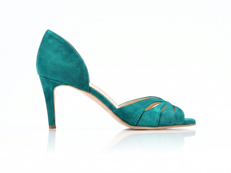 Pantofi 1486 Velur Verde Smarald