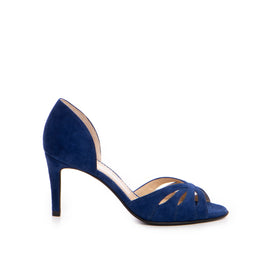 Pantofi 1486 Velur Albastru Royal