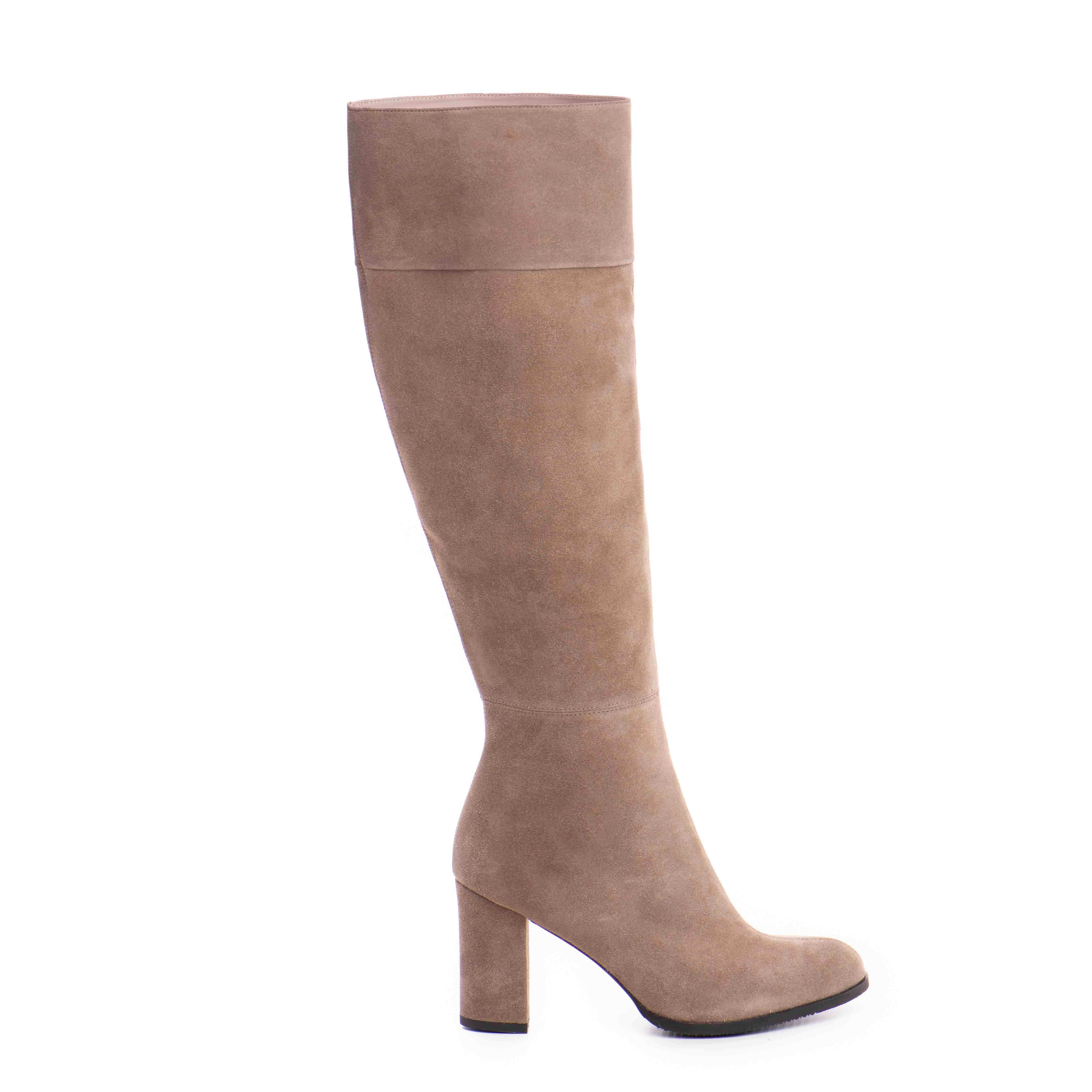 Cizme dama Guban model 1502 piele velur almond