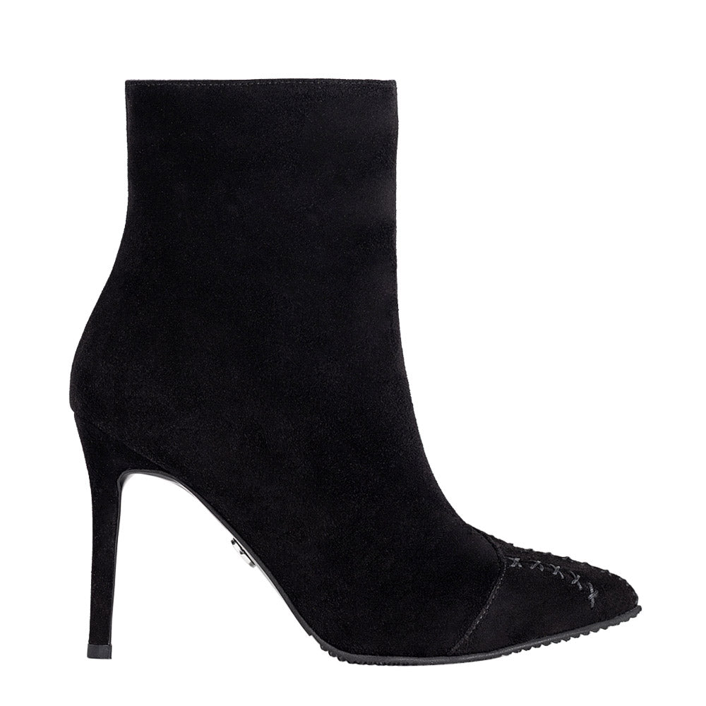 Botine dama Guban model 1525 velur negru