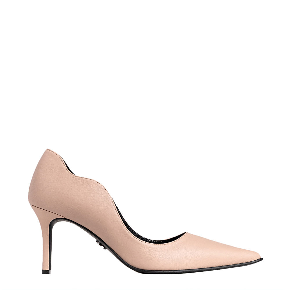 Pantofi Escarpin Guban Mocha Mouse - Piele Nappa