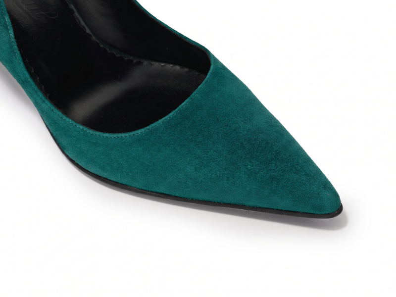 Pantofi 1531 Velur Verde Smarald