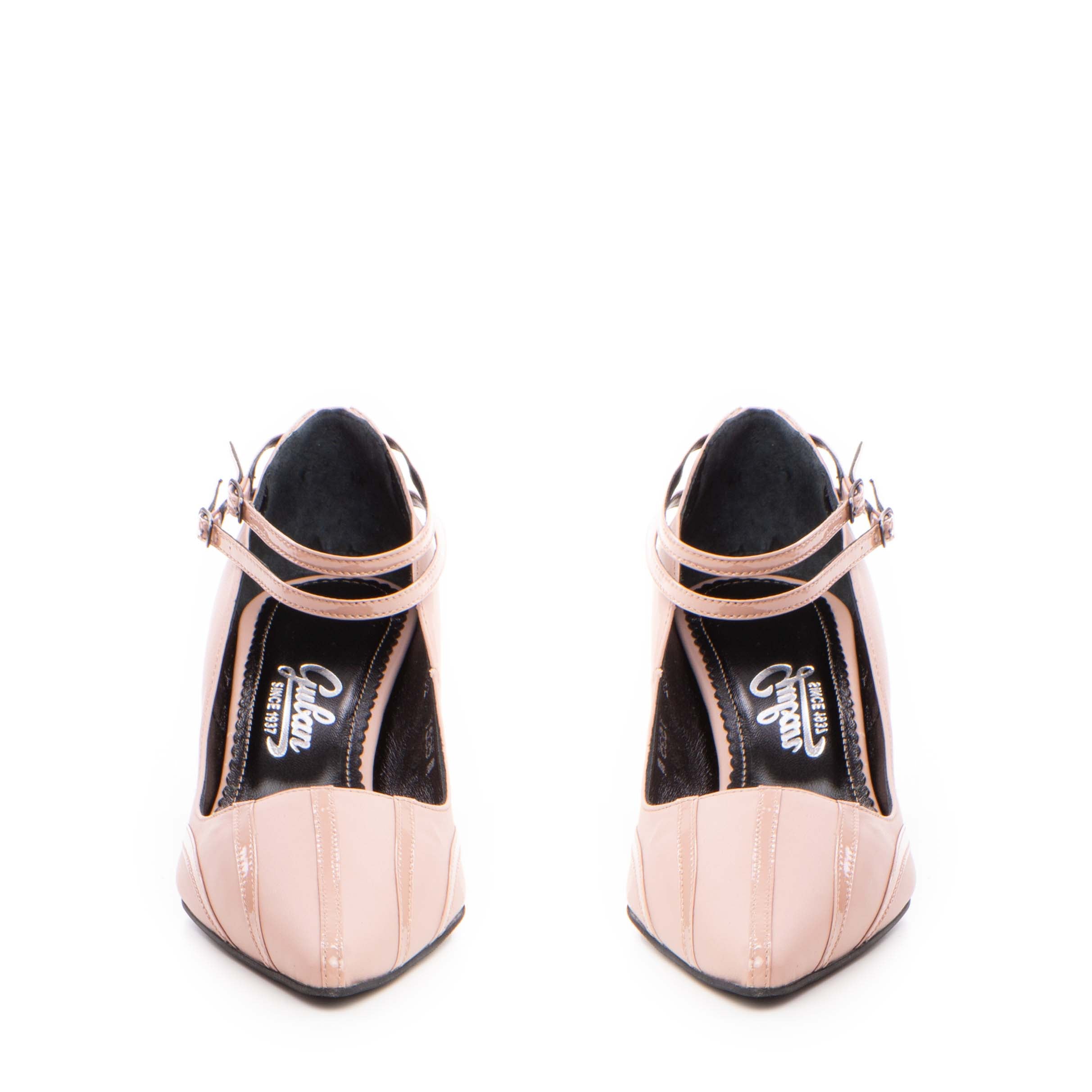 Pantofi dama Guban model 1535 piele nappa mocha mouse-lac mocha mouse