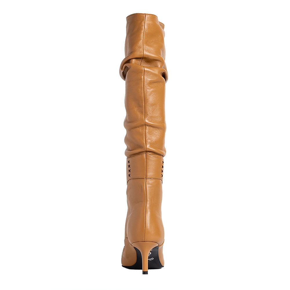 Cizme dama Guban model 1537 nappa coniac