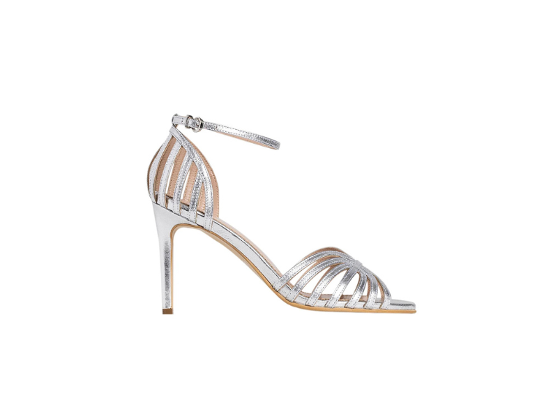 Sandale 1539 Nappa Kristal Argintiu