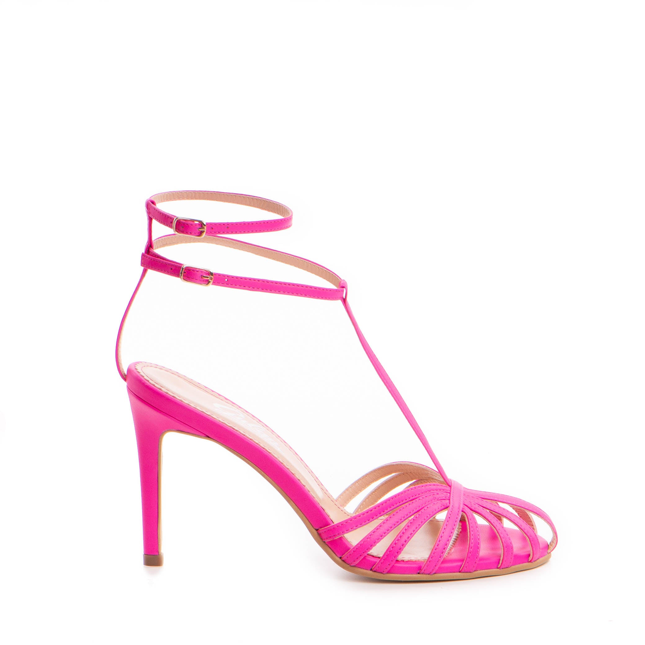 Sandale dama Guban model 1549 nappa fuxia