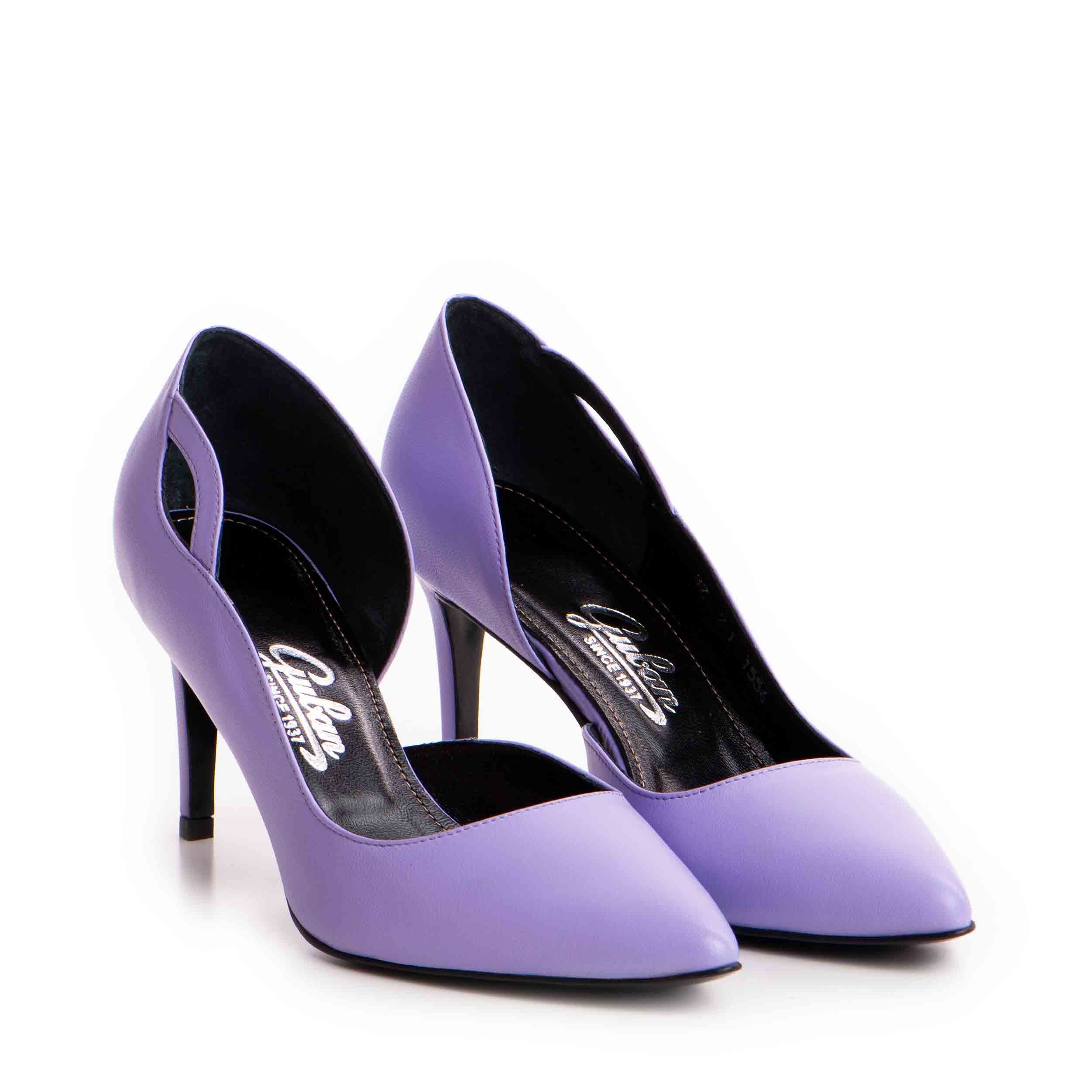 Pantofi dama Guban model 1554 nappa lila