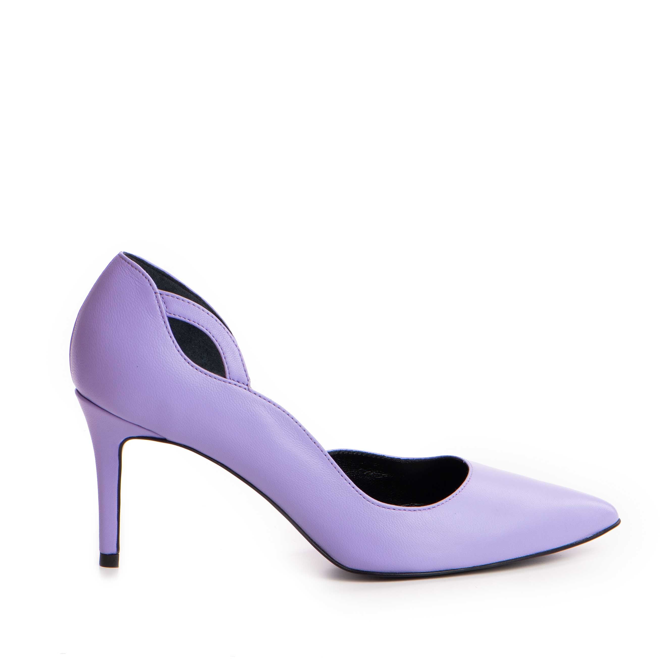 Pantofi dama Guban model 1554 nappa lila