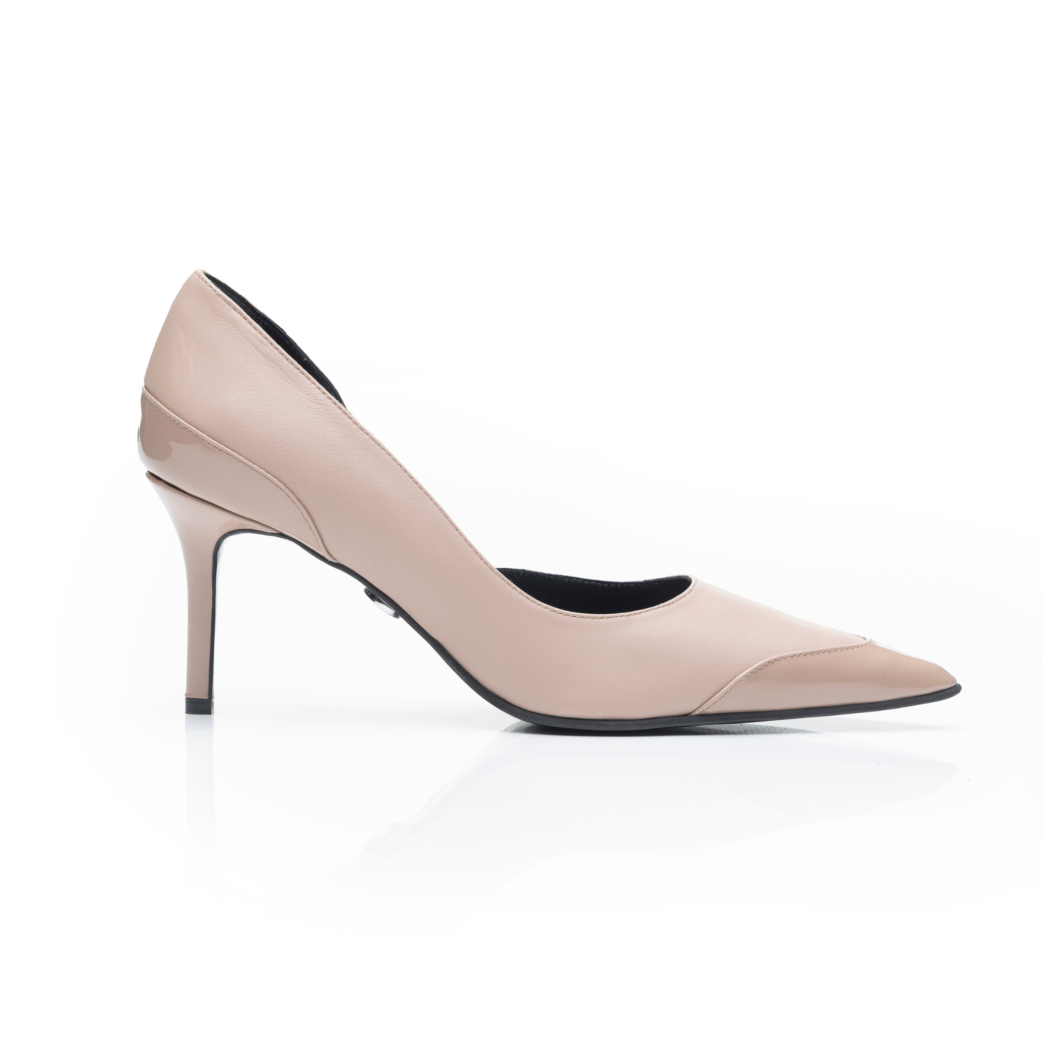 Pantofi 1566 Nappa Lac Moca Mouse