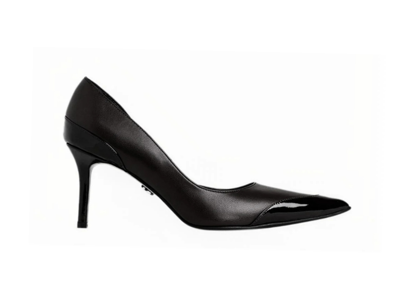 Pantofi 1566 Nappa & Lac Negru