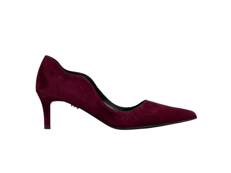Pantofi 1592 Velur Visiniu