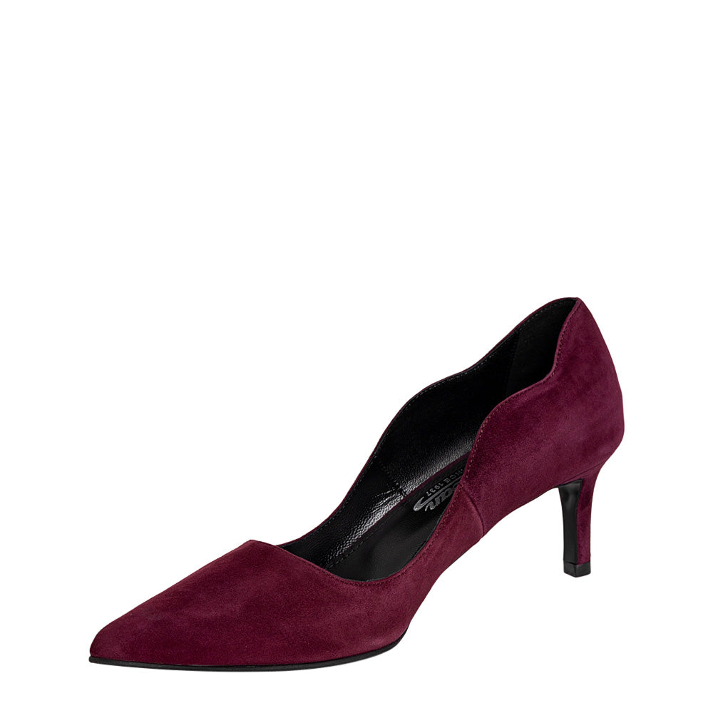 Pantofi 1592 Velur Visiniu