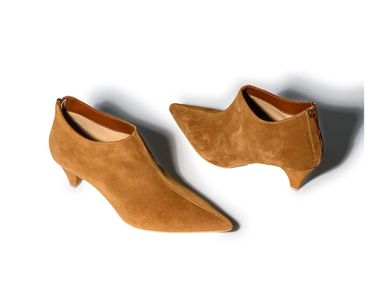 Botine 1610 Velur Camel