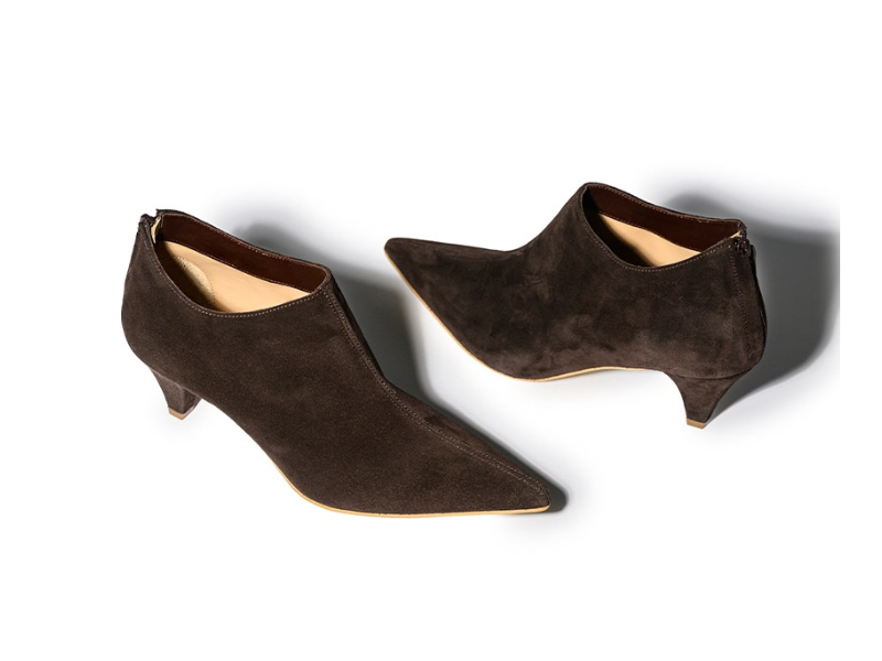Botine 1610 Velur Maro