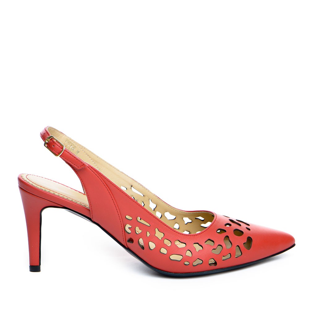 Pantofi dama Guban 1216 piele nappa rosu