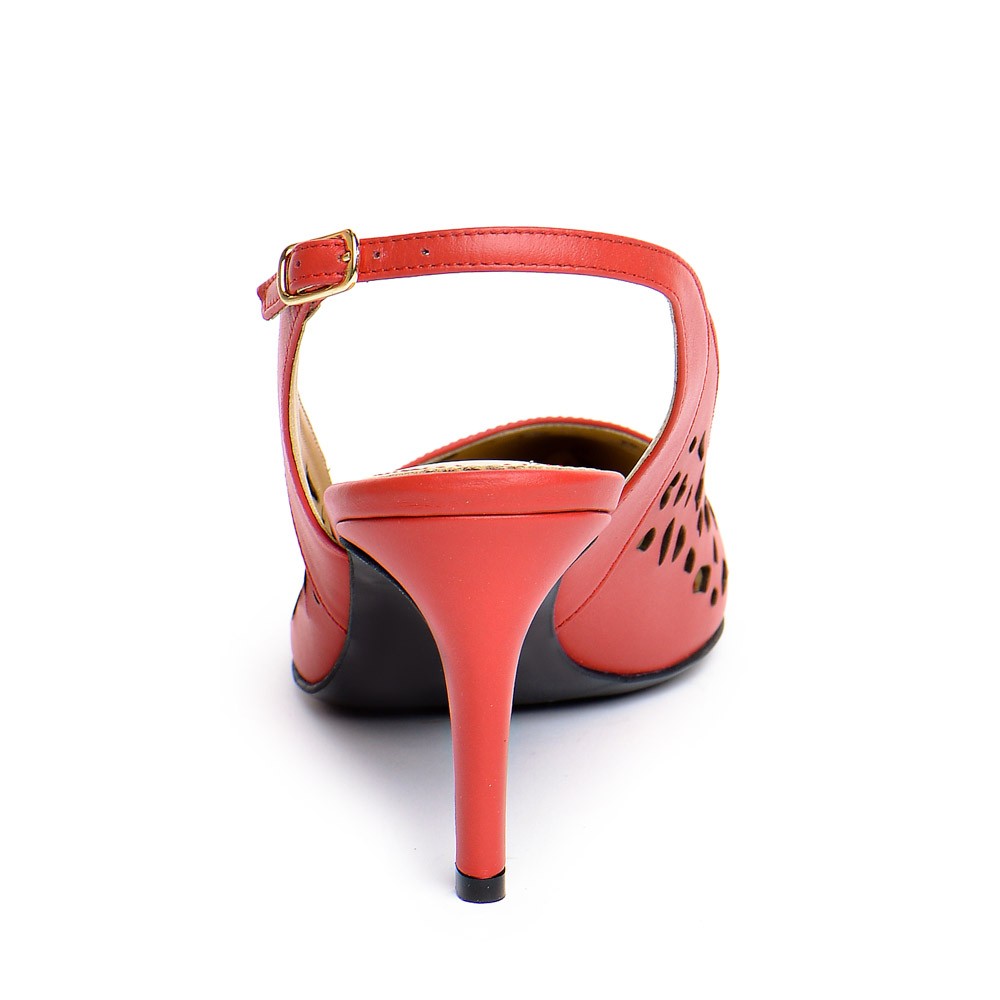 Pantofi dama Guban 1216 piele nappa rosu