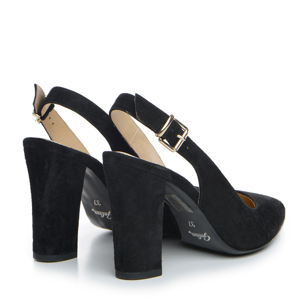 Pantofi de dama Guban 1338 velur negru