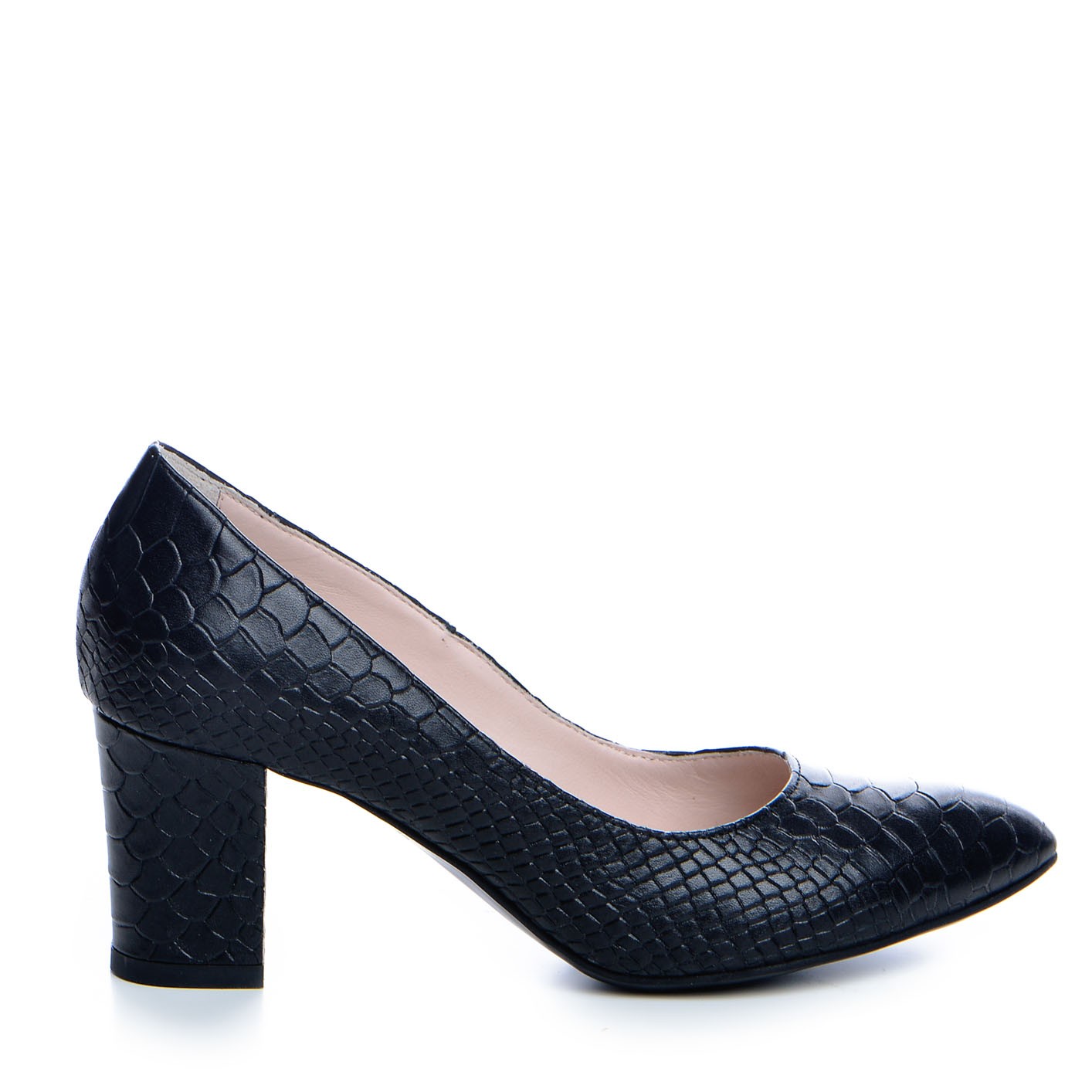 Pantofi dama Guban 3292 piele nappa sarpe negru