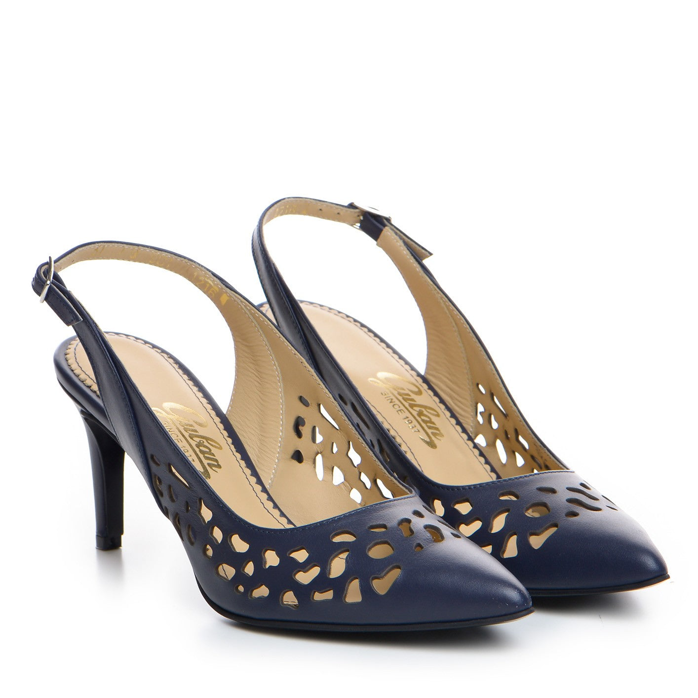 Pantofi dama Guban 1216 piele nappa bleumarin