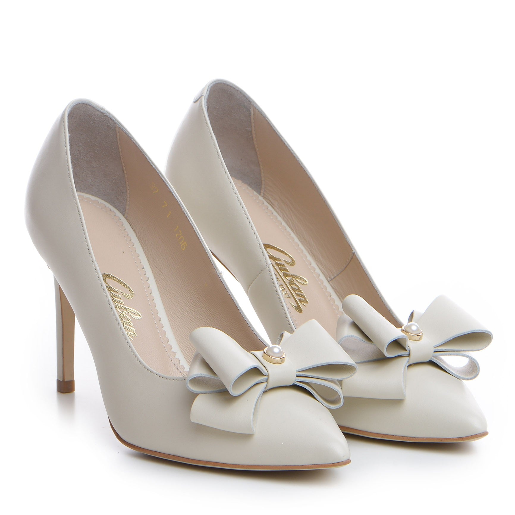 Pantofi mirese Guban 1371 nappa crem