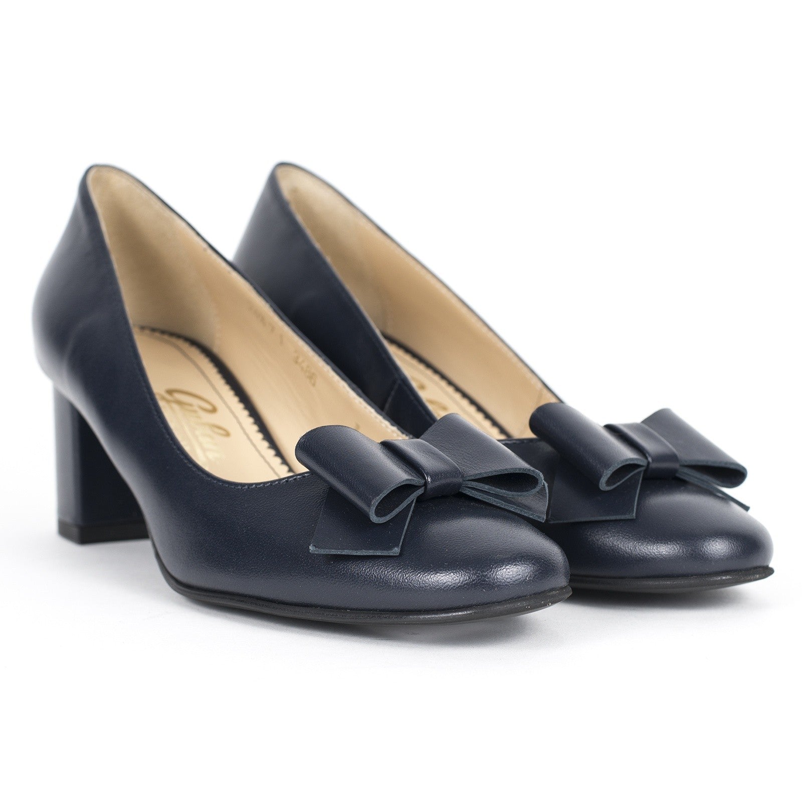 Pantofi dama Guban 3486 piele nappa bleumarin