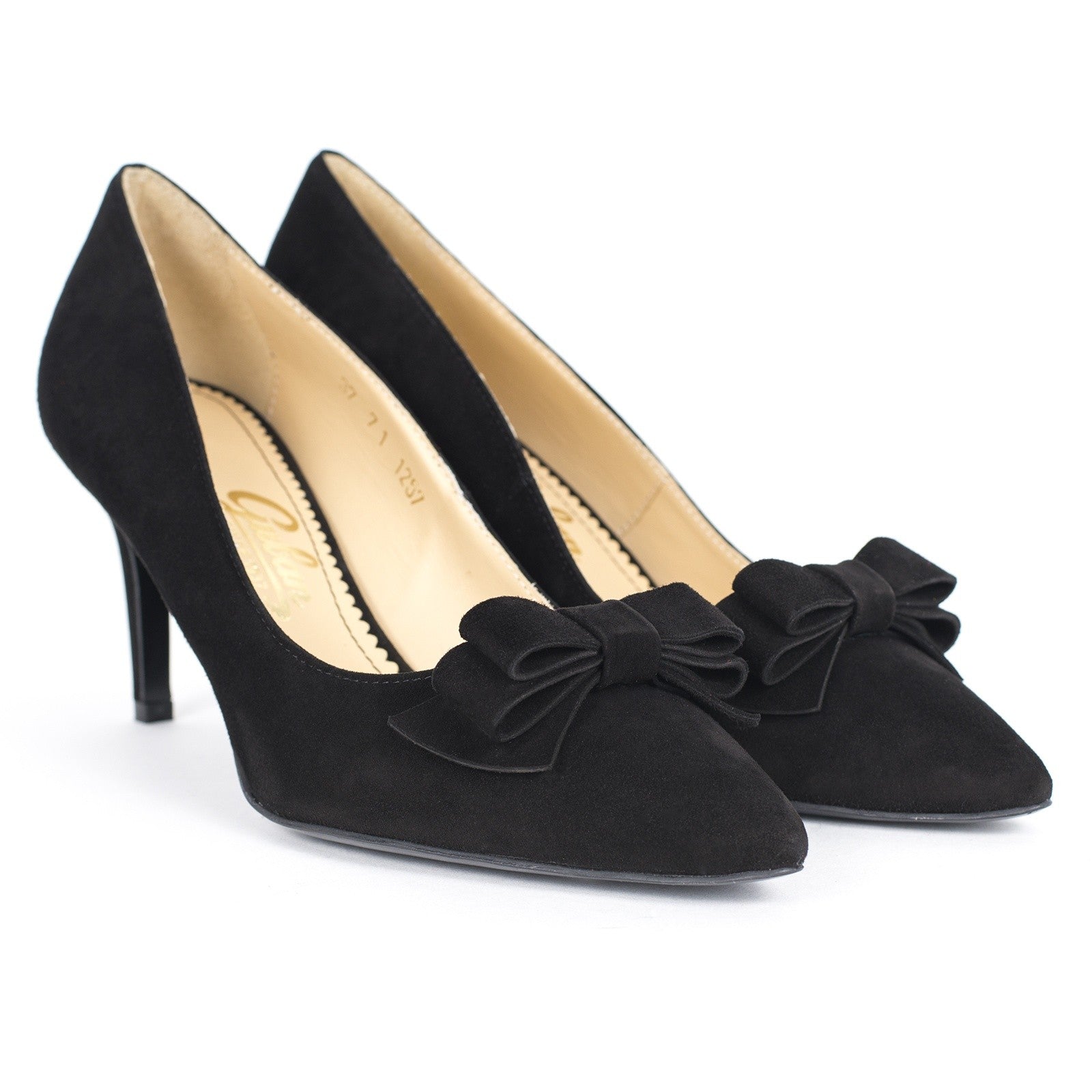 Pantofi dama Guban 1257 piele velur negru