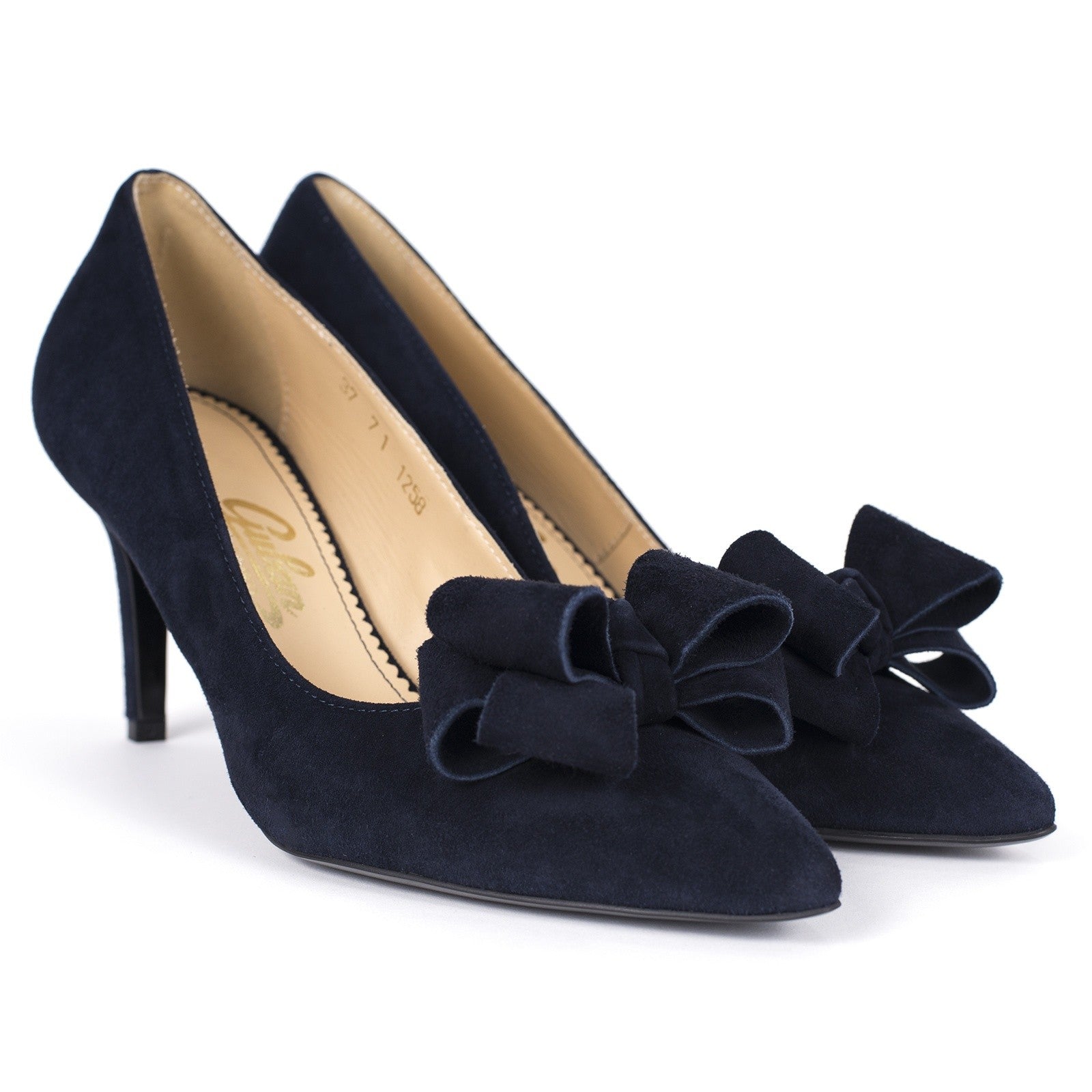 Pantofi dama Guban 1258 piele velur bleumarin