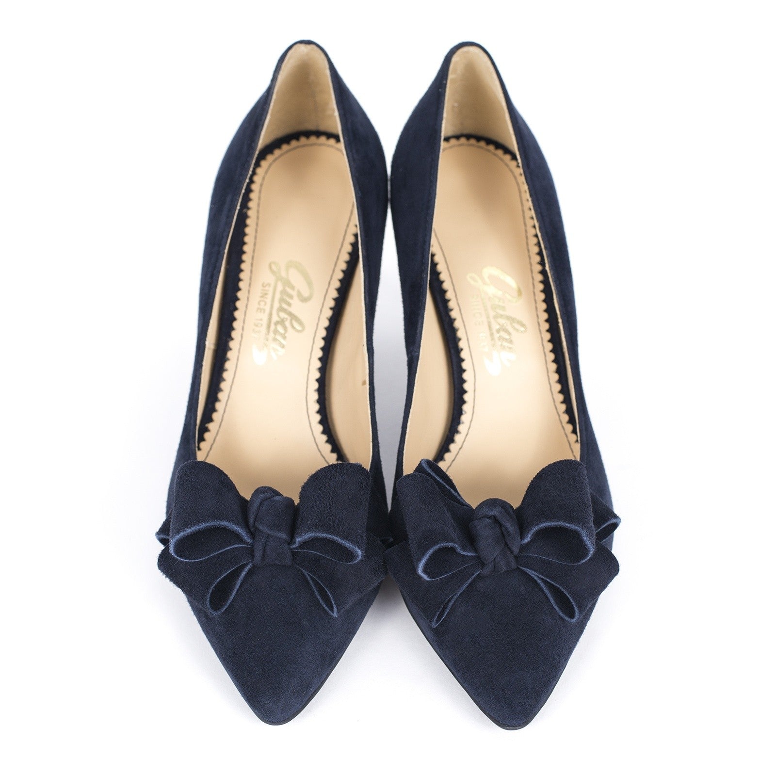 Pantofi dama Guban 1258 piele velur bleumarin