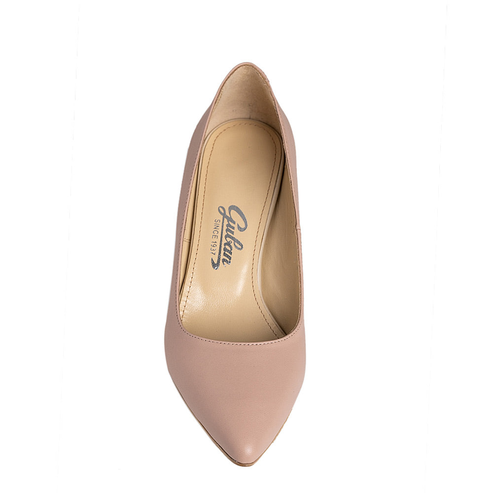Pantofi dama Guban model 3514 piele nappa mocha mouse