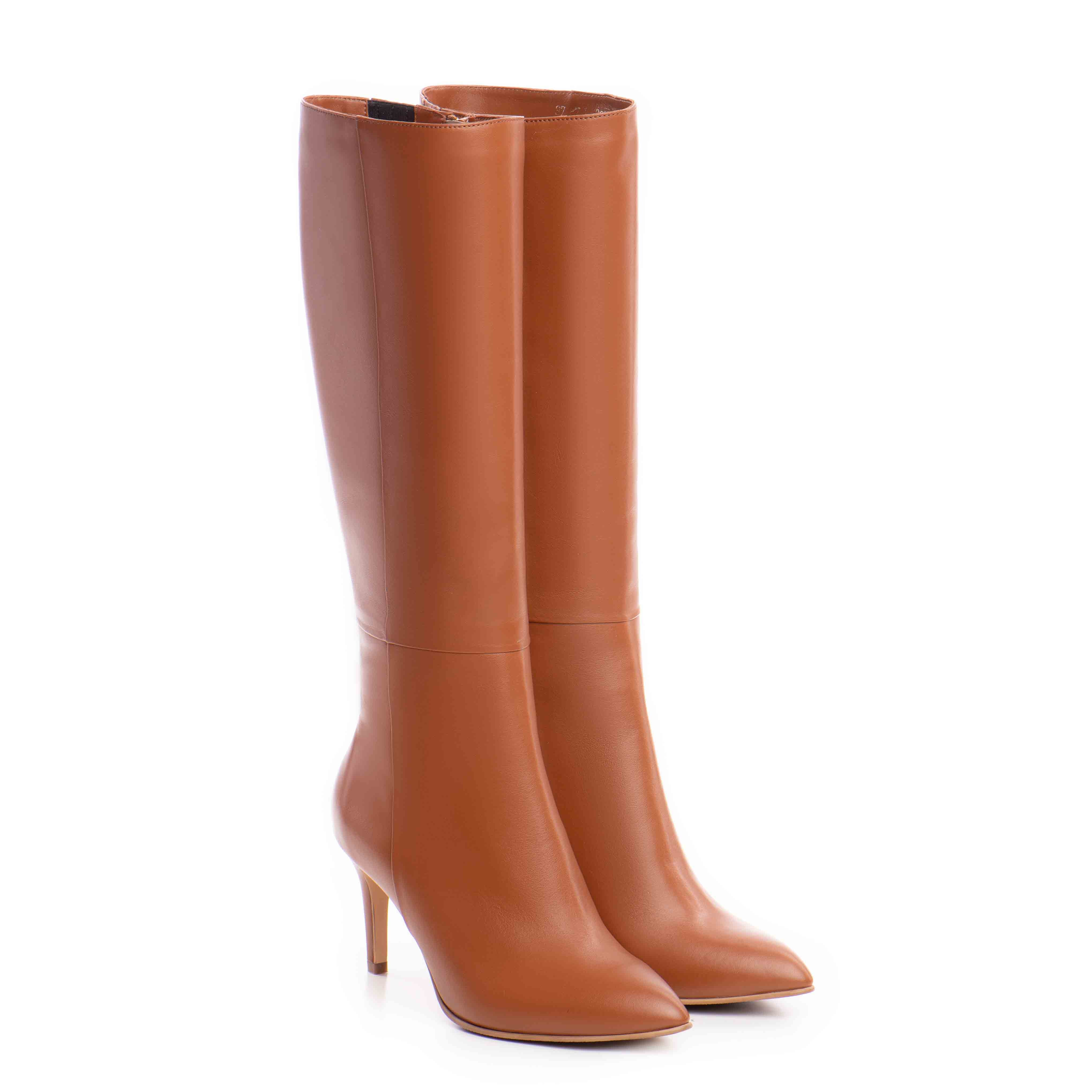 Cizme dama Guban model 3610 nappa coniac