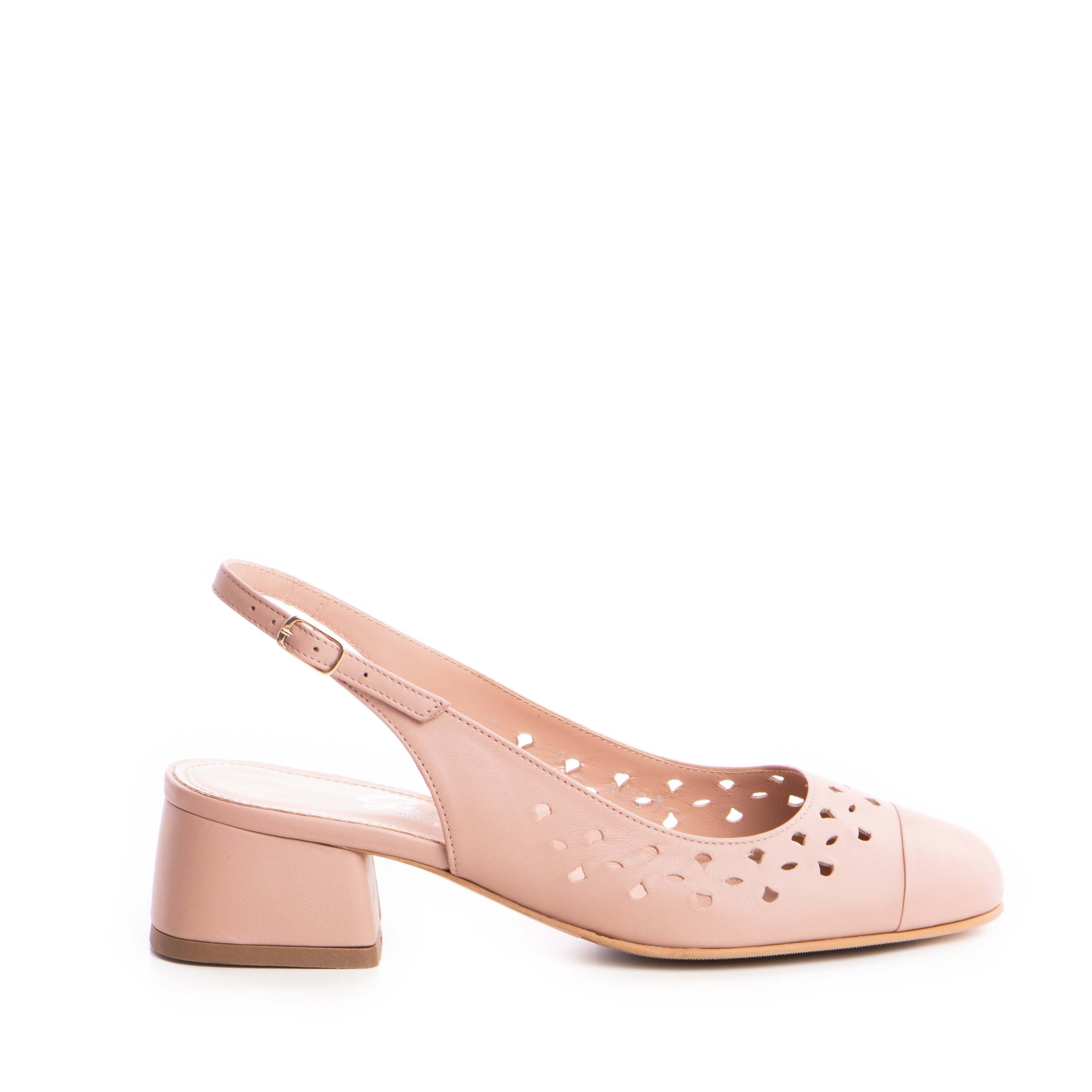 Pantofi dama Guban model 3619 piele nappa mocha mouse